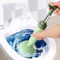 Vacuum Toilet Pipe Plunger Silicone Super Suction Cups Quickly Unblock Household Toilet Sewer Dredging Plunger Traps Drains