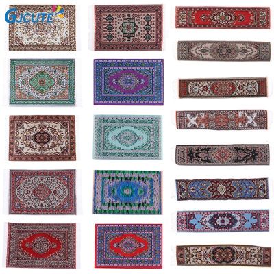 【YF】㍿☞  1:12 Turkish Dollhouse Floral Playing Floor Coverings Miniature Casa De Boneca Accessories