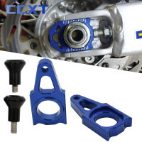 รถจักรยานยนต์ CNC เพลาบล็อกด้านหลังปรับโซ่สำหรับ Yamaha YZ250 YZ250F YZ450F YZ125 x YZ125 WR450F WR250R WR250X