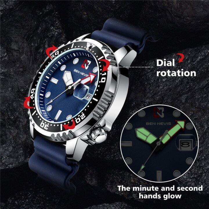 ben-nevis-2020-sport-quartz-watch-for-men-date-calendar-silicone-strap-waterproof-blue-bracelet-male-clock-relogios-masculino