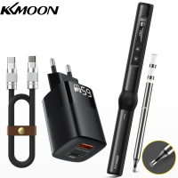 KKmoon เครื่องเชื่อมเหล็กไฟฟ้าอัจฉริยะแบบพกพา,อุปกรณ์เชื่อมสายไฟ0.87นิ้วจอแสดงผล OLED อะลูมินัมอัลลอยที่อยู่อ หัวแร้งบัดกรี