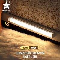 hot！【DT】 Night USB Rechargeable with Sensor 10 20 30 50cm Bedroom Walkway Wardrobe