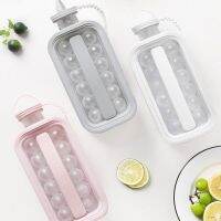 2 In 1 Portable Creative Ice Bottle Cubic Container Ice Cube Round Tray Mold DIY Iattice Kettle Bar Kitchen Tool Ice ToolKettle