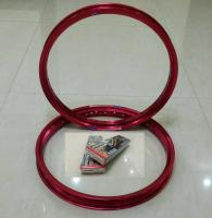 ขอบล้อสีแดง+ซี่ลวด1คู่(อาร์กอน1คู่) BOUSHI ThaiLand Champion rim สวยทน ขนาดขอบล้อ 1.40x17ใส่กับรถมอเตอร์ไซค์ได้ทุกรุ่น(ส่งฟรีจ้าแจ้งเลือกสีที่แชทได้)