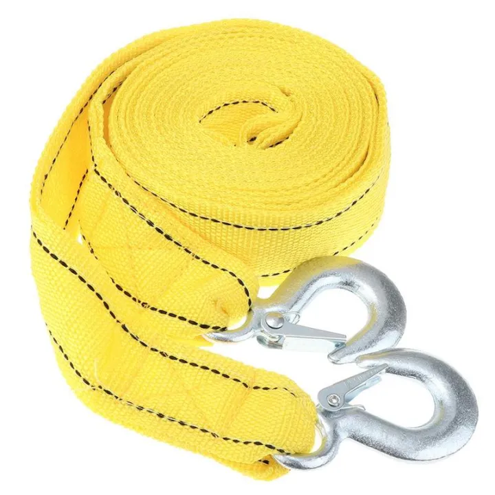 Nylon Tow Rope With Metal Safety Hooks 5 Ton 4 Meter And 3 Ton 3 Meter