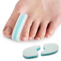 2 pcs โฟมฟองน้ำแยกนิ้วเท้า 3 ชั้น Toe Spacers สำหรับ Align Toes และป้องกัน Corns และ Hammer Toe Relief Foot Care เครื่องมือ C1655