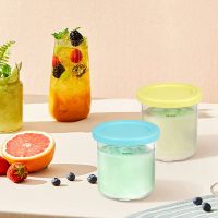 4PCS Ice Cream Pints and Lids for Ninja Creami NC301 NC300 NC299AMZ Series Ice Cream Storage Containers Food Freezer Accessories