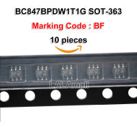 รหัสเครื่องหมาย BC847BPN BC847BPDW1T1G 10ชิ้น SOT-363 BF 13T NPN PNP 40V/100mA ของแท้ใหม่