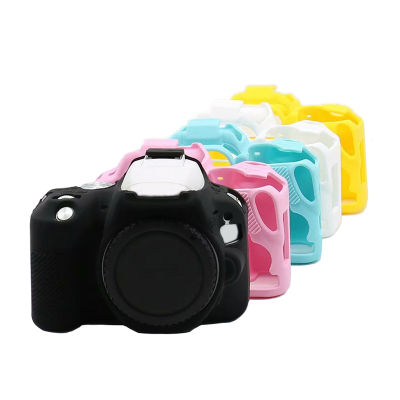 ยางซิลิโคนกรณีร่างกายนุ่มปกป้องกันผิวสำหรับ Canon EOS 200D กบฏ SL2จูบ X9 DSLR กล้อง A