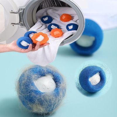 Pet Hair Remover Reusable Laundry Ball Washing Machine Filter Wool Sticker Cat Dog Fur Lint Catcher Home Cleaning Tools