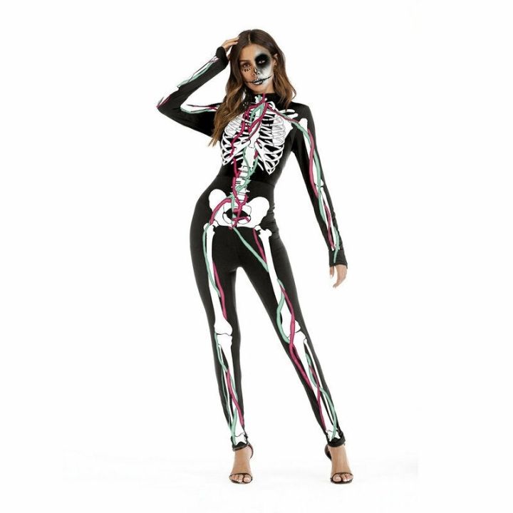 halloween-women-skeleton-costume-sexy-cosplay-bodysuit-skull-jumpsuit-dress-up
