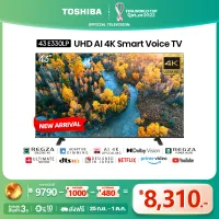 [NEW] Toshiba TV ทีวี 43 นิ้ว 4K AI Ultra HD Smart TV รุ่น 43E330LP High Dynamic Range |HDR10| Voice Control TV 2022 [In Stock]