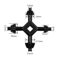 【✜】 bjuegj Multifunction10ใน1ไขควงกางเขนประแจสี่เหลี่ยมลิฟท์ไฟฟ้ากล่องเก็บของรถไฟตู้