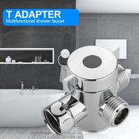 3 Way T Adapter Tee Connector Valve Toilet Closestool Bathroom Shower Head Shuntoff Multifunction Switch Adapter Connector