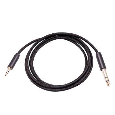 Amplifier Audio Cable 3.5mm to 6.35mm Stereo Audio Cable Aux Cable for Mixer Amplifier Gold Plated 3.5 Jack to 6.5 Jack Male to Male Audio Cable 2 Meter