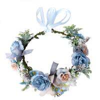 Boho Beach พวงหรีด Headband ดอกไม้ประดิษฐ์มงกุฎ Halo Garland Headpiece