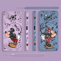 Mickey Love Minnie Disney For Xiaomi POCO X5 M5 C40 M4 X4 F4 C40 X3 NFC F3 GT M4 M3 M2 Pro C3 4G 5G Liquid Left Rope Phone Case Phone Cases