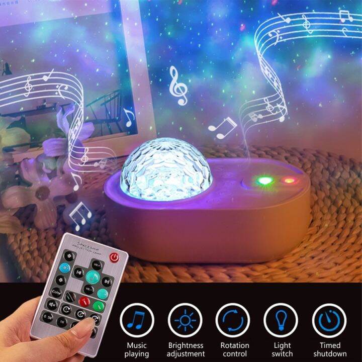 starry-sky-projector-night-light-spaceship-lamp-galaxy-led-projection-lamp-bluetooth-speaker-for-kids-bedroom-home-party-decor