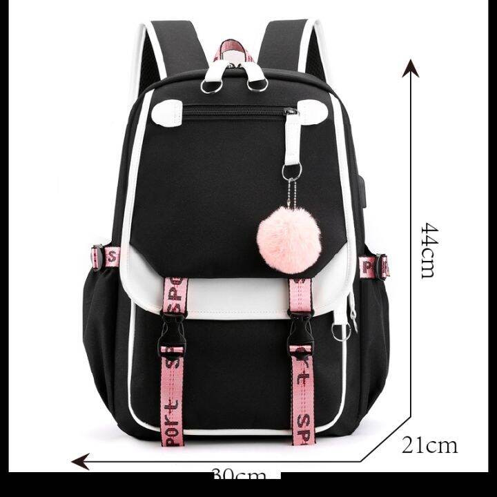 large-school-bags-for-teenage-girls-usb-port-canvas-schoolbag-student-book-bag-fashion-black-pink-teen-school-backpack