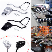 20211 Pair Universal 8mm 10mm Motorcycle Scooter Back Side Mirror Modification Skull Craw Shadow Rear View Mirrors