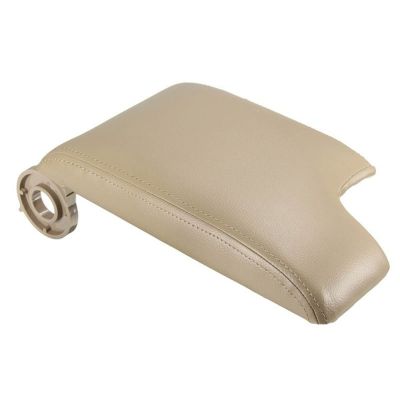 1Pcs Leather Armrest with Plastic Plate for E46 3 Series 1999-2005 Left Hand Drive Beige