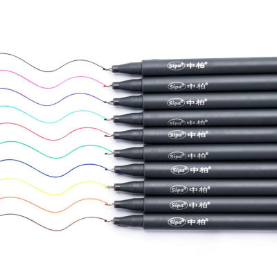 10 colorsset SR-153 Color Marker Pen Neutral pen 0.38 Drawing Stroke needle tube pen Stroke pen Office stationery kawaii pen