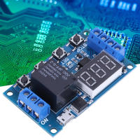 DC 6-30V Digital LED Relay Board Cycle Timing Circuit Switch Timer Delay Trigger Module Micro USB 5V