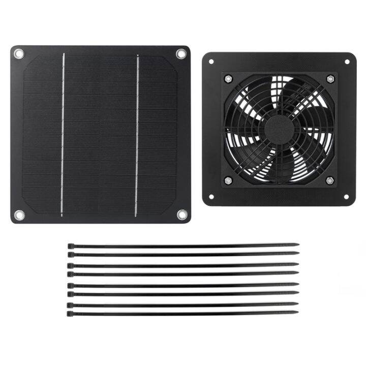 1Set Solar Panel Fan Kit Air Ventilation Fan 5W Mini Solar Panel ...