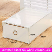20215PCS Transparent shoe box dustproof storage box can be superimposed combination shoe cabinet Clamshell men and women shoe box