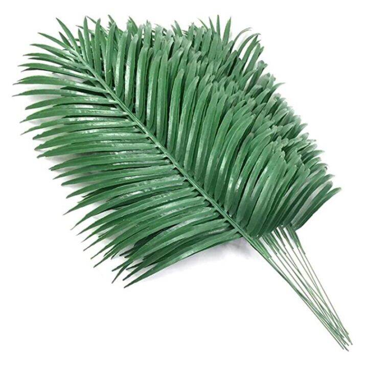 12Pcs Artificial Palm Leaves Plants Faux Palm Fronds Tropical Large