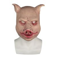 Máscara De Cerdo Duradera, Máscaras De Cerdo Divertidas De Terror, Accesorios Para Fiesta De Halloween De Látex