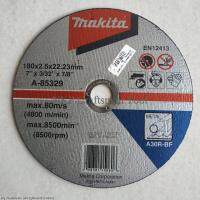 ใบตัด MAKITA ขนาด 180*2.5*22.23MM 7นิ้ว 2.5 MM A-85329 แท้100%