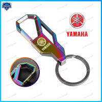 【สีสัน】พวงกุญแจโลหะอัลลอยด์ระดับไฮเอนด์ที่สร้างสรรค์พร้อมโลโก้สำหรับ Yamaha