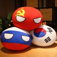 Funny 10/30/50cm Polandball Country Ball Toy Plush Pendant Plush Doll Countryball USSR USA FRANCE RUSSIA UK JAPAN GERMANY ITALY