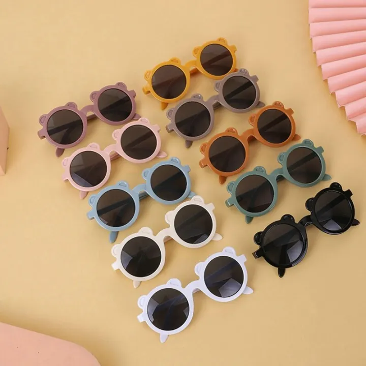 dy-new-boys-girls-cute-morandi-colors-cartoon-bear-rainbow-round-sunglasses-children-baby-sunglasses-uv-protection-classic-eyewear