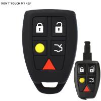 dttin Silicone Key Case Fob For Volvo C30 C70 S40 V50 2004 - 2007 Keyless Remote Key Cover Shell Skin Sleeve Protector 701