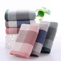 34x75cm British Style Fashion Jacquard Lattice Cotton Washcloth Travel Ho Mo Camping Portable Clean Face Towel Mens Gifts