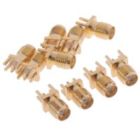 【Chat-support】 kgcwmw 10Pcs 1.6Mm SMA Female Solder Nut Edge Clip Straight Mount RF Connector แรงดันใช้งาน335V Max