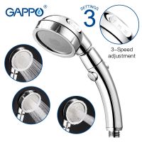 ﹍卍❈ High Pressure Nozzle Shower Head ABS Bathroom Accessories Handheld Water Saving Rainfall Chrome Shower Head