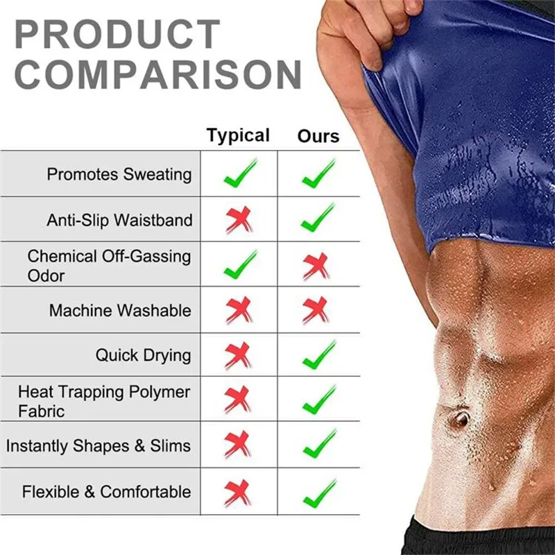 CW】 Men Neoprene Sweat Sauna Vest Waist Trainer Shapers Shapewear Corset  Gym Underwear Women Fat Burn Top 