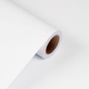 Cuộn 5m decal giấy dán tường màu trắng bề mặt nhám khổ 45cm keo sẵn