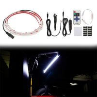 Tailgate Trunk Rear Door Glass Lift Gate LED Light Srip for Jeep Wrangler JK JKU JL JLU 2007-2020 Rear Light with Remote Control