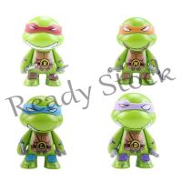 【hot sale】 ▨✼☜ B09 4pcs/set Ninjaed God Teenage Mutant Ninja Turtles Action Figures PVC Cartoon TMNT Dolls With Weapons Kids Toys Collection