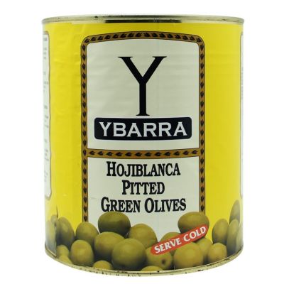 Premium import🔸( x 1) YBARRA Pitted olives 3 kg. มะกอกเขียวไร้เมล็ด นำเข้าจากสเปน - YB26