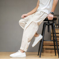 2021MrGoldenBowl Mens Solid Color Harem Pants 2021 Harajuku Man Cotton Linen Casual Trousers Plus Size Men Loose Pants 5XL