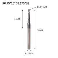 【⊕Good quality⊕】 chenguang Augusttools เรียวปลายมิลลิ่ง Hrc 55สารประกอบของธาตุคาร์บอนทังสเตน3.175มม. 4มม. 6มม. ที่เจาะโลหะไม้ดอกกัดเรียวจมูก