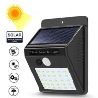 #Pro ดี! ไฟติดผนังโซล่าเซลล์ 30 LED พลังงานแสงอาทิตย์ -- Solar Motion Sensor light Yummy! โซล่าเซลล์ แผงโซล่าเซลล์ ไฟโซล่าเซลล์ โคมไฟติดผนังโซล่าเซลล์