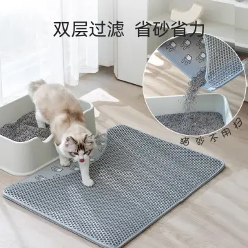 Double Silicone Cat Litter Box Mat Double Layer Waterproof Cat Mat Pet Easy  Cleaning Cat Litter Toilet Sand Mat - China Cat Litter Pad and Pet Supply  price