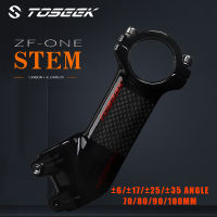 Toseek จักรยาน Stem 6172535องศาคาร์บอนลำต้น7080100มม. Mtb Handlebar Stem น้ำหนักเบาจักรยานตารางส่วนขี่จักรยาน