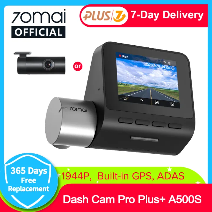 70mai Pro Plus Dash Cam 70mai A500S รถ DVR ในตัว GPS 1944จุดความเร็ว ...